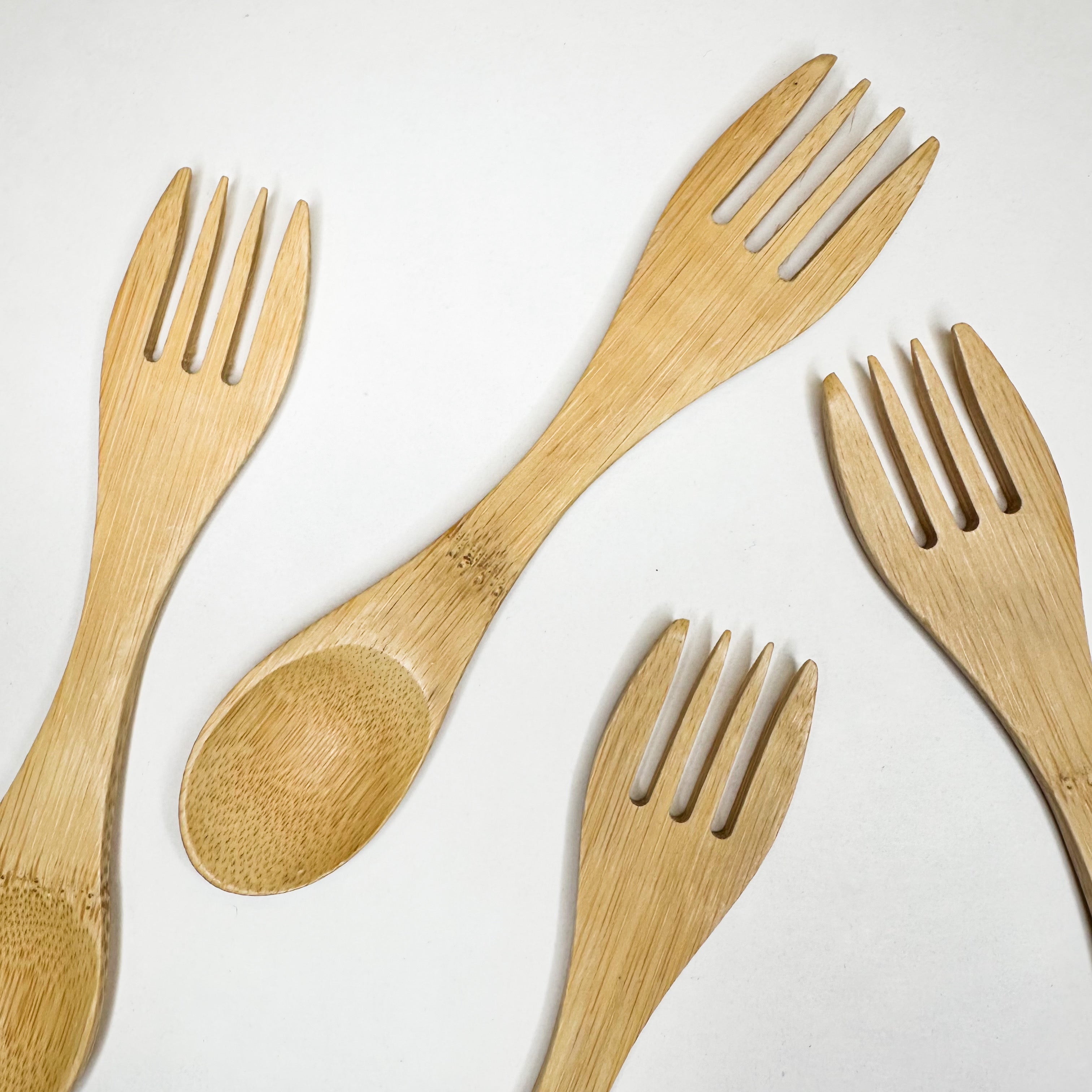 Natural Bamboo Spork – Perfect for Travel and Dining Out