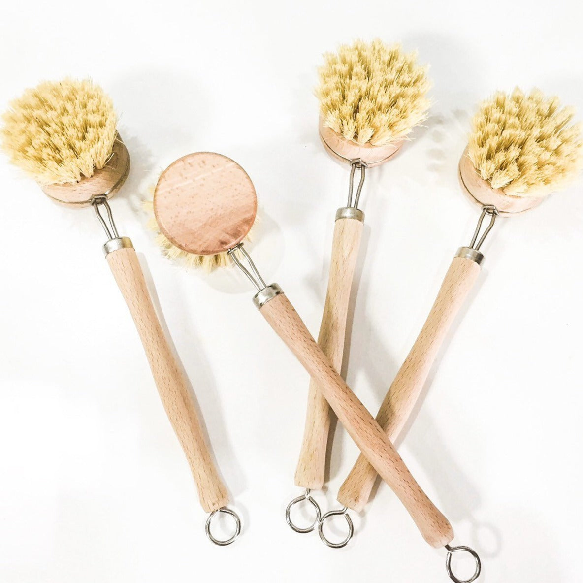 Bamboo Sisal Dish Brush - Zero Waste Kitchen Brush - Replaceable Sisal Head