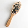 Natural Bamboo Hair Brush - Eco Friendly Plastic Free Detangling Hair Brush - Sustainable Zero Waste Living