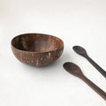 Natural Handmade Reusable Organic Coconut Bowl & Spoon - Sustainable Eco Friendly Plastic Free Breakfast | Lunch | Dinner | Kitchen
